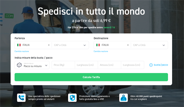 Qual è il corriere più conveniente?
