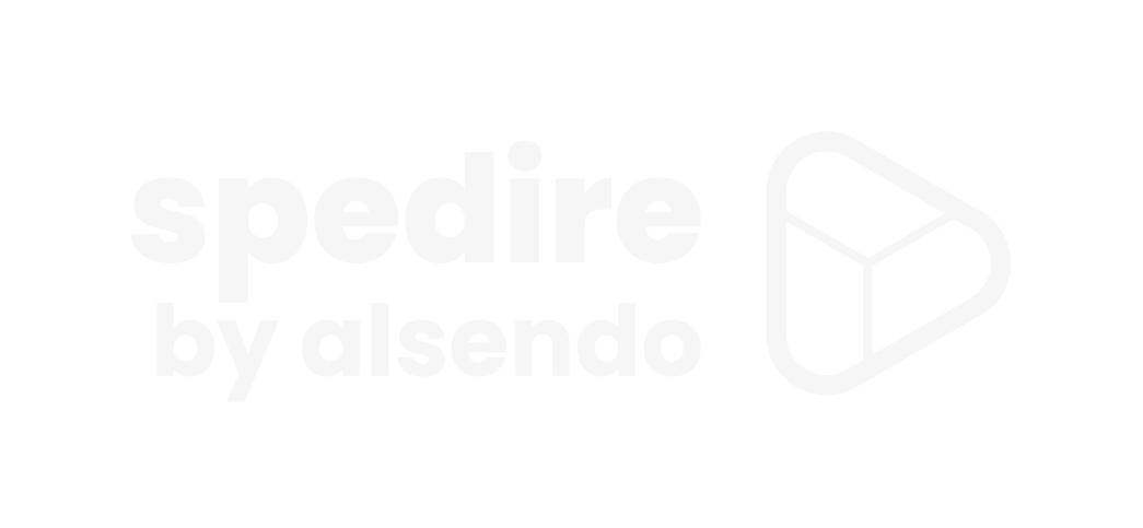 Spedire by alsendo - Full Logotype Monogram - Light Color